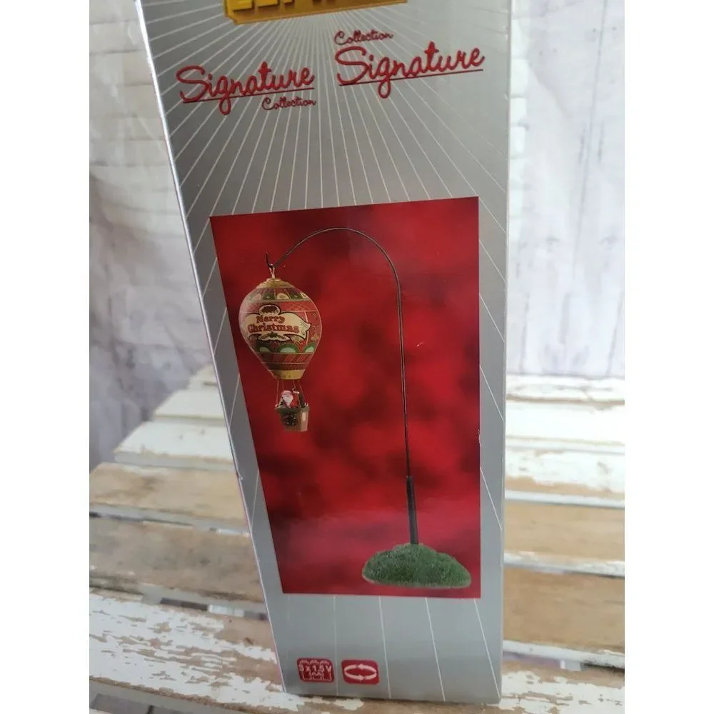 Lemax animated hot air balloon Xmas Eve‎ ride Santa table accent Xmas decor New